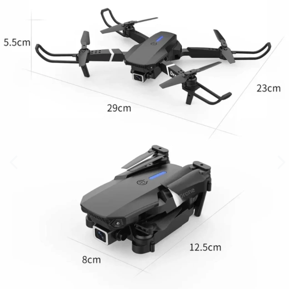 Mini Drone 4K UHD 2.4 Ghz Ready E-88 PRO